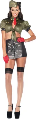 Produktbild von Fighter Girl Pilotin - Pin Up Cosplay Outfit Größe: S-M