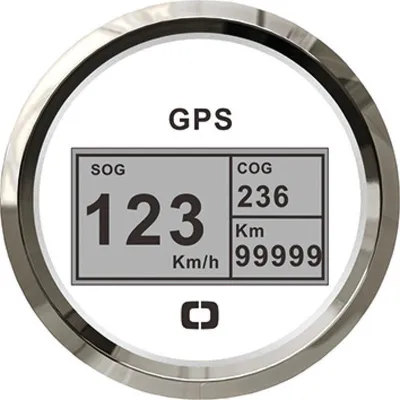 Immagine prodotto di Tachimetro Bussola ContatoreGPS bianco/lucido , 1 pezzo