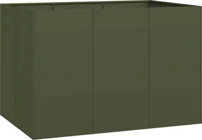 Zdjęcie produktu dla vidaXL Sadzarka oliwkowozielona 120x80x80 cm stalowa