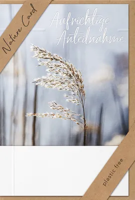 Produktbild von Trauer - Beileid – Nature Cards – unverpackt - Kondolenzkarte im