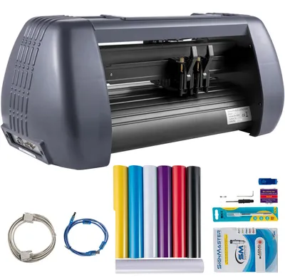 Imagen del producto de Máquina de corte para vinilo - 14 pulgadas - Ancho de entrada de papel de 375 mm - Pantalla LCD - Para uso profesional