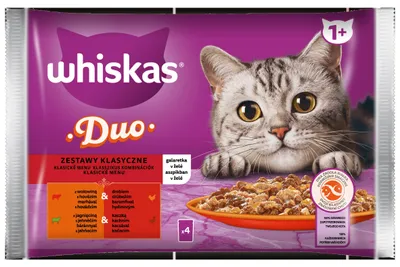 Obrázek produktu pro Whiskas krmivo pro kočky v želé sáčcích 4 X 85 G