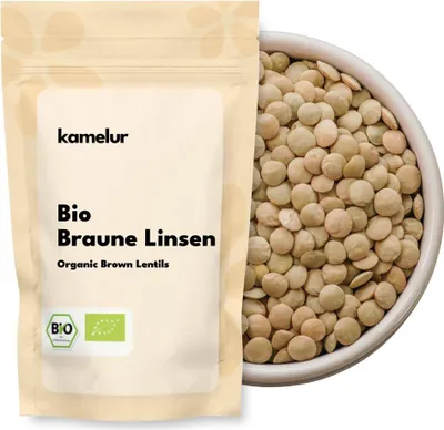 Produktbild von Kamelur® Bio Linsen braun 1 kg