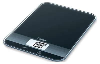Produktbild von Beurer KS 19 Berry / Fresh / Lemon / Icecream Elektronische KÃ1/4chenwaage mit LCD-Infodisplay, Messbereich bis 5 kg, Glas-Wiegeschale, Zuwiegefunktion, Automatische Abschaltung