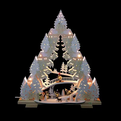 Produktbild von Lichterspitze Rodeln auf dem Ziegenberg (44x50x11cm) von Tietze Erzgebirgsdesign