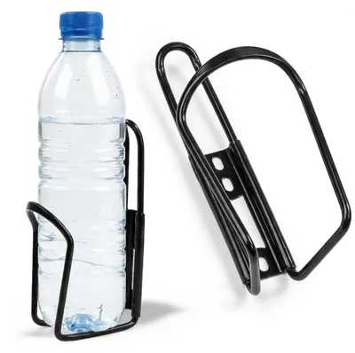 Obrázek produktu pro Kovový držák na láhve na kolo, lehký, černý