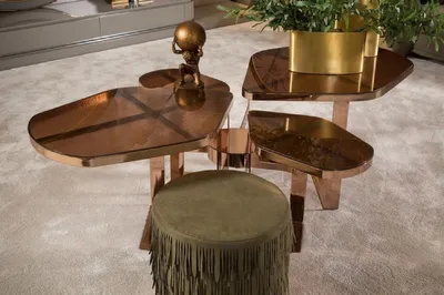 Image de Casa Padrino Luxe Table basse Cuivre 175 x 120 x H. 55 cm - Table de salon avec plateau en verre - Meubles de salon - Meubles d'hôtel - Meubles de luxe - Collection de luxe