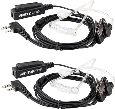 Obrázek produktu pro Retevis Rádiová sluchátka, 2kolíková sluchátka, kompatibilní s rádiem Retevis RT24 RT27 RT22 RT28 (2 PCS)