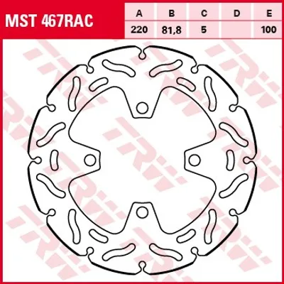 Image de TRW Disque de frein "MST467RAC