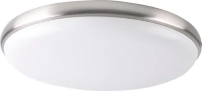Obrázok produktu pre Kruhový LED stropný svietidlo METIS, biela s chrómovou povrchovou úpravou, 18 W, neutrálna biela, 1200 lm, plast, rozmery: 6,8 x 30 x 30 cm, IP20, Polux