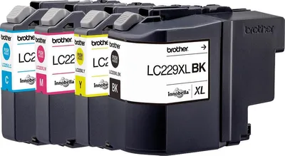 Image de Brother LC229XLVALBP - Pack de 4 - noir, jaune, cyan, magenta - original - sous blister - cartouche d'encre - pour Brother MFC-J5320DW, MFC-J5620DW, MFC-J5625DW, MFC-J5720DW
