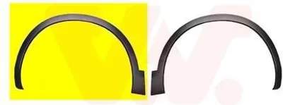 Produktbild von VAN WEZEL Radlauf Verbreiterung Kotflügel für NISSAN Qashqai / Qashqai +2 I (J10, NJ10) Qashqai / Qashqai+2 I Van (J10, JJ10E)