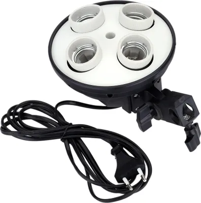 A product shot of a lamp holder adapter.
