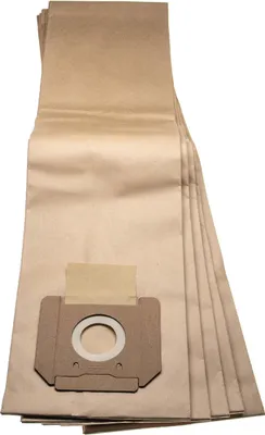 Produktbild von vhbw 5x Staubbeutel Ersatz für Bosch 2607432036 für Staubsauger - 38cm x 20cm braun