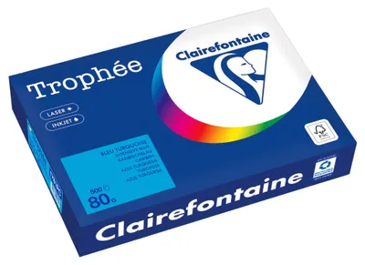 Obrázok produktu pre Clairefontaine Trophée, Kopírovanie, A4 (210x297 mm), 500 listy, 80 g/m², Modrá