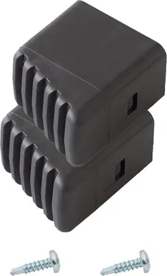 Zdjęcie produktu dla Krause® MONTO nakładka na stopę (para) czarna 33x20 mm, do drabin MONTO i CORDA