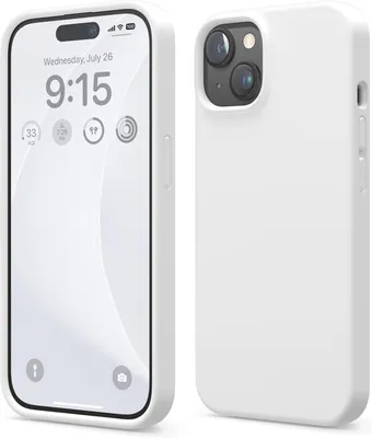 Produktbild von Elago Premium Silikonhülle für iPhone 15 Weiß