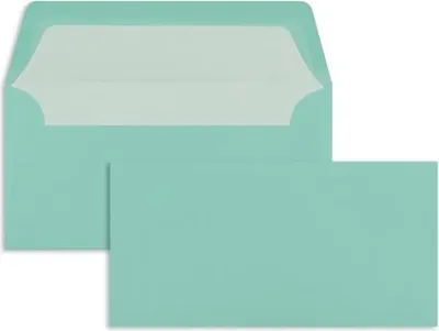 Produktbild von Briefumschläge DINlang 100g/qm gummiert VE=100 Stück karibik
