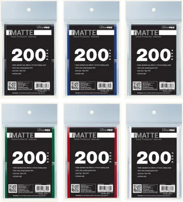 Produktbild von Ultra Pro - PRO-Matte Standard Deck Protector Sleeves Bundle (200ct) (66x91mm)