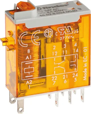 Immagine prodotto di Relè miniaturizzato Finder 2W 8A Spsp.24VAC 46.52.8.024.0040