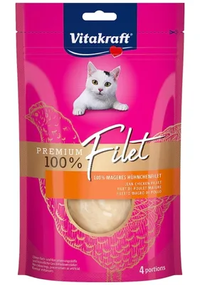Produktbild von Vitakraft Filet, Kitten, Huhn, 70 g, Getreidefrei