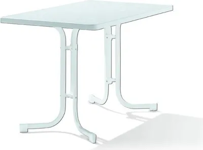 Produktbild von Klapptisch >Boulevard< in Mamor weiß, mecalit®-PRO - 115x72x69cm (BxHxT)