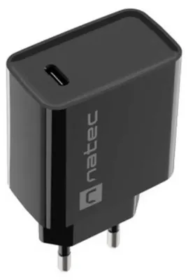 Imagen del producto de Cargador de pared NATEC NETZLADEGERÄT con puerto USB-C de 20W y tecnología PD (Power Delivery)