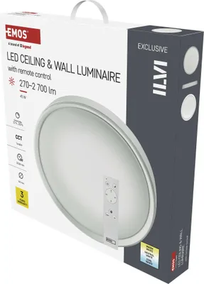 LED svítidlo ILVI 50 cm, 45 W, teplá-studená bílá, stmívatelné s ovladačem