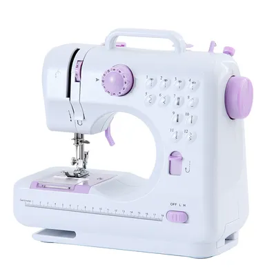 Imagen del producto de Máquinas de coser: Realice trabajos de costura eficientes con la mini máquina de coser eléctrica multifuncional para uso doméstico