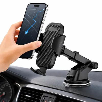 Immagine prodotto di 3 in 1 Supporto per cellulare per auto Supporto per cellulare con ventilazione e ventosa Supporto universale per cellulare per auto Supporto per smartphone