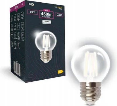 Obrázek produktu pro Žárovka LED G45 globe E27 4W 4000K
