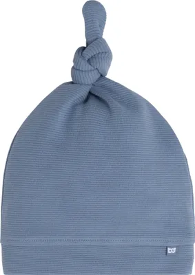 Produktbild von Baby's Only Knotenmütze Pure - Vintage Blue - 3-6 Monate - 100% Baumwolle