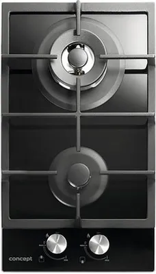 Obrázok produktu pre Concept PDV7230BC, Čierna, Vstavaný, 30 cm, Plynový, Temperované sklo, 2 zone(s)