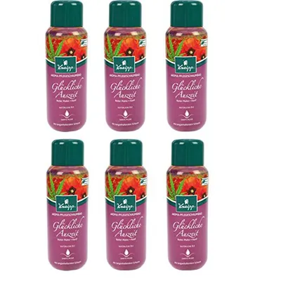 Zdjęcie produktu dla Kneipp Aroma-Pflegeschaumbad Glückliche Auszeit Roter Mohn + Hanf, 6er Pack