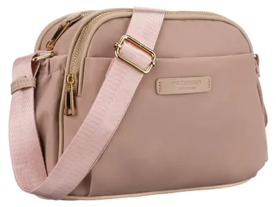 Obrázok produktu pre Peterson dámska crossbody kabelka nylonová ružová 26x19 cm