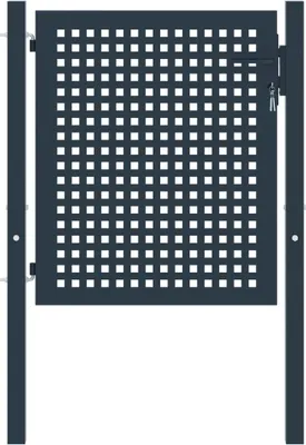 Produktbild von Design Zauntor Anthrazit 102x75 cm Stahl,Gartentore 2025 Neu20299
