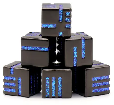 Produktbild von Metallwürfel Set D6 - 6 Stück für Spiele