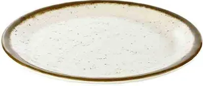 Produktbild von APS 84511 Teller STONE ART, Ø 25 cm, Höhe 2 cm, Melamin, creme/braun