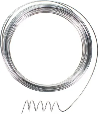 Produktbild von 12m Aluminiumdraht Ø 2mm Aludraht Basteldraht Dekodraht Schmuckdraht silber