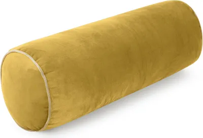 Produktbild von EUROFIRANY | Kissen - 15x45 cm - senfgelbes Zierkissen - Velvet
