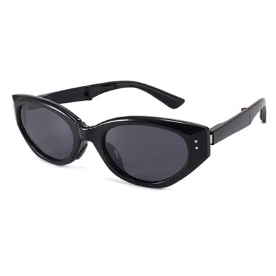 Produktbild von Faltbare Sonnenbrille - Damen-Sonnenbrille - mit Etui - Ultraleichte Sonnenbrille - UV-Schutz - zum Radfahren, Autofahren und Laufen – Schwarz