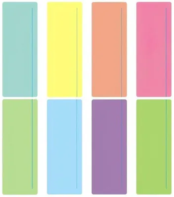 Image de 8 loupes en PET, résistantes aux rayures, multicolores