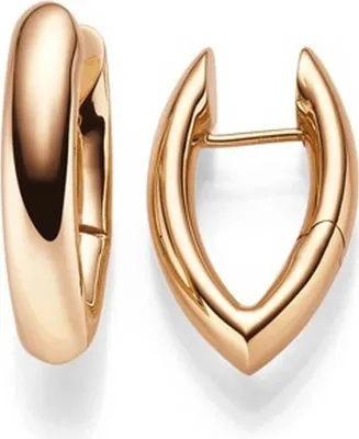 Produktbild von Ohrringe Creolen 28x6mm Ohrschmuck aus 585 Gold Rotgold spitzoval glänzend