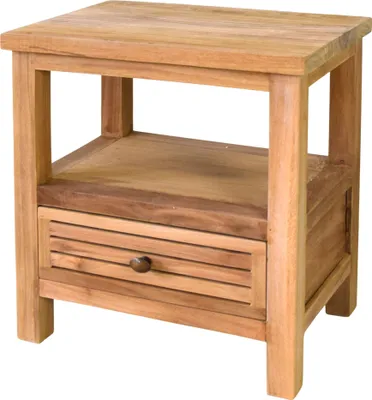 Produktbild von Teako Design Beistelltisch Halmstad Teakholz Massiv 45x30x50cm