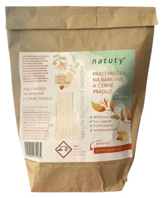 Obrázek produktu pro Natuty Prací prášek na barevné a černé prádlo 70 g