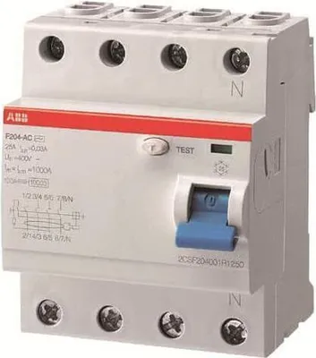 Produktbild von F204 A-40/0.03-L Fi-Schutzschalter 4P Typ A 40A 30mA N links