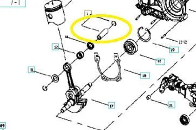 Produktbild von Kolben P350S Partner Husqvarna 584791401