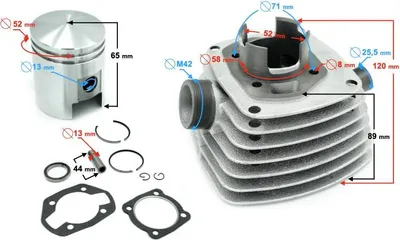 Zdjęcie produktu dla Cylinder do motocykla 125cc WSK 125