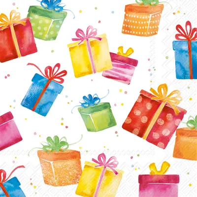 Produktbild von Serviette "Birthday Presents"