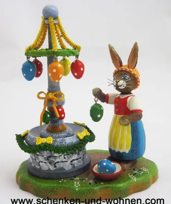 Produktbild von Hubrig - Hasenland "Osterbrunnen" 10 x 12 cm hoch